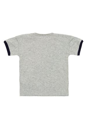 T-shirt in jersey di cotone grigio chiaro GUCCI KIDS | 548140XJGY31151